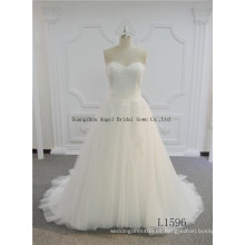 Vestidos de novia sin tirantes Flora Tulle Wedding Dress